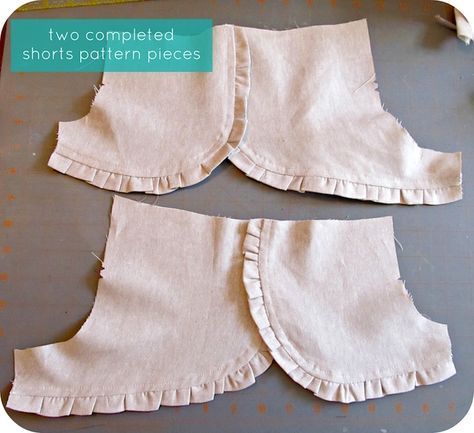 How to Turn Any Shorts Pattern into Ruffle Shorts -   13 DIY Clothes Hippie fun ideas