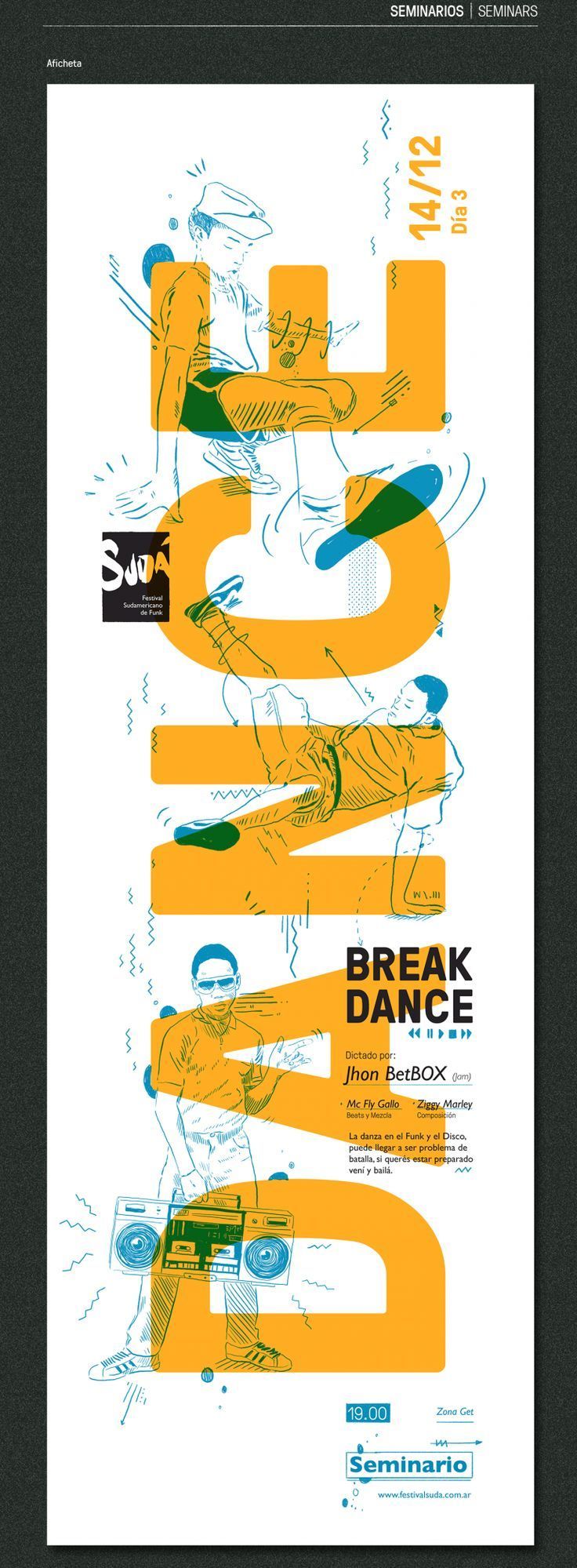 Sud? – Festival Sudamericano de Funk – 3RD PART on -   13 fitness Design illustration ideas