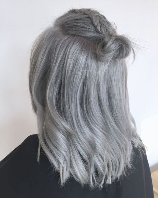 How to Wear Trendy Gray Hair -   13 hair Gray color ideas