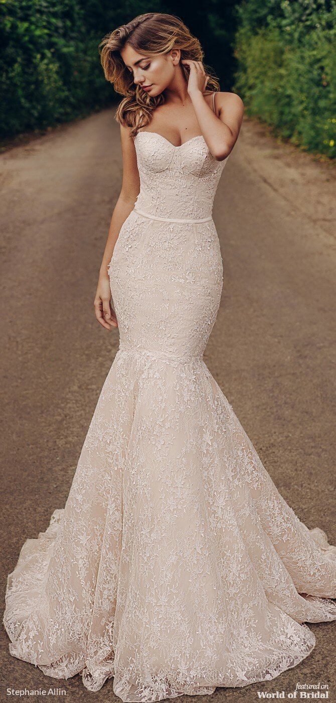 Stephanie Allin 2019 Wedding Dresses -   14 blush wedding Gown ideas