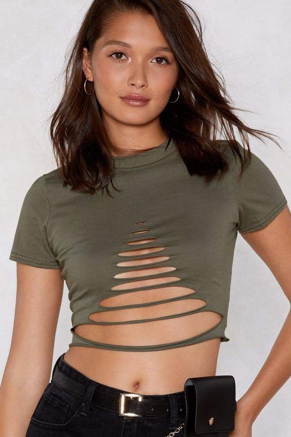 Slash Out Crop Top | Shop Clothes at Nasty Gal -   14 DIY Clothes Tops thoughts ideas