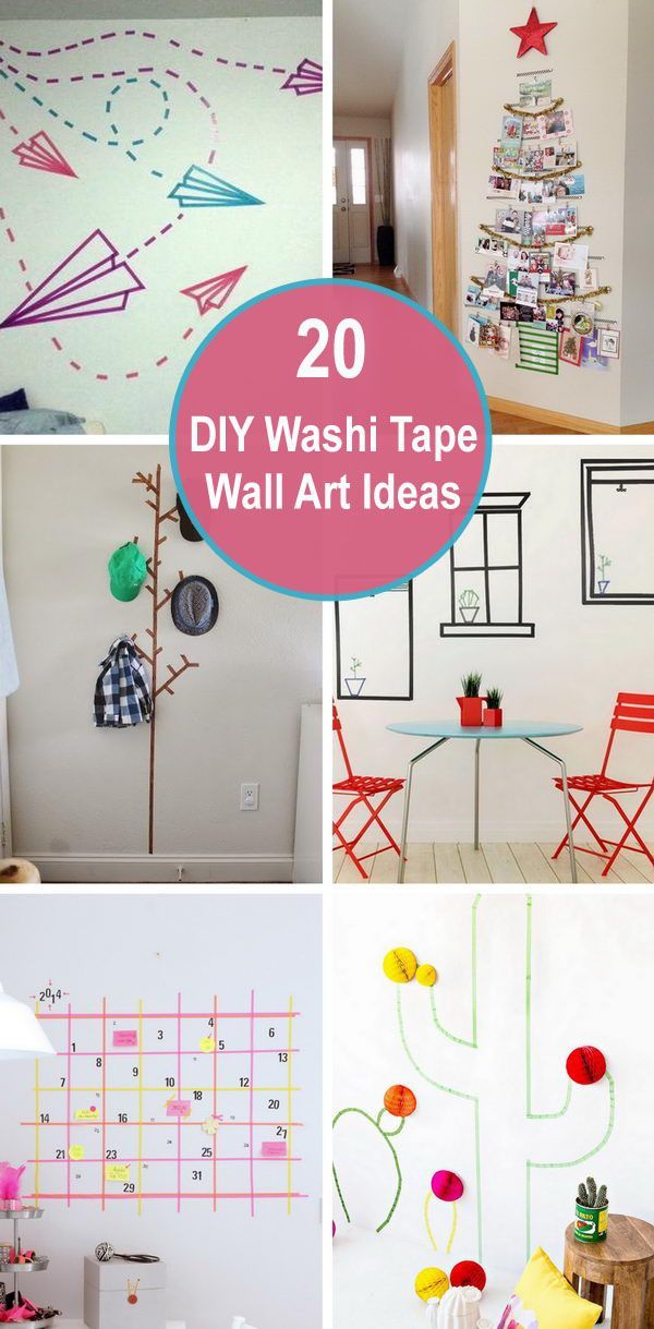 20+ DIY Washi Tape Wall Art Ideas -   14 room decor Art washi tape ideas