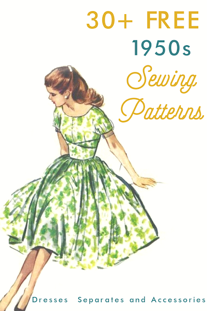 30+ Free 1950s Style Sewing Patterns -   14 vintage dress DIY ideas