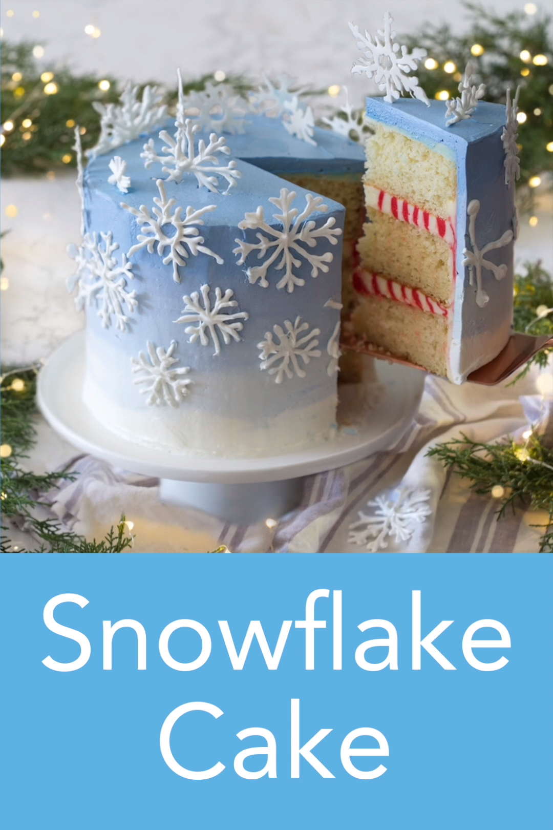Snowflake Cake -   15 cake Art fun ideas