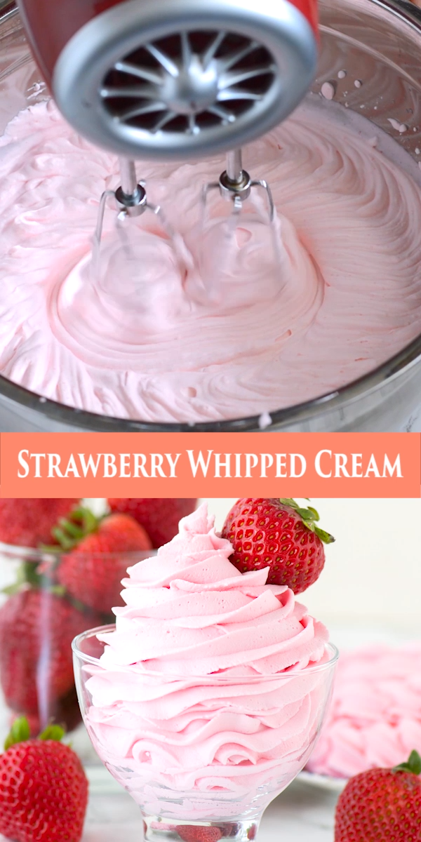 Strawberry Whipped Cream -   15 cake Strawberry cream ideas