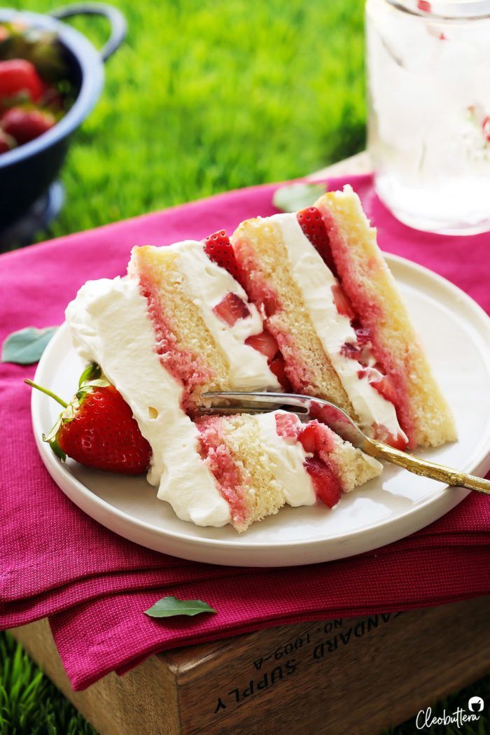 Strawberry Cream Cake -   15 cake Strawberry cream ideas