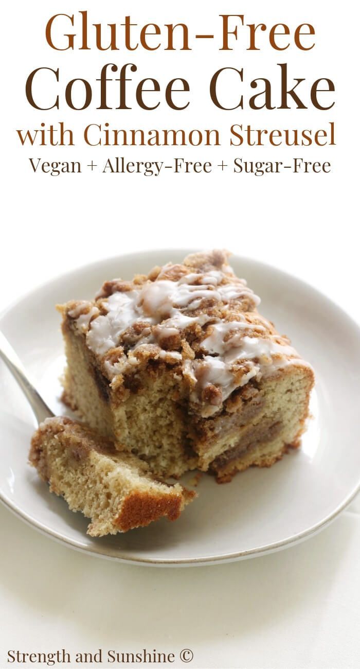Gluten-Free Coffee Cake with Cinnamon Streusel (Vegan, Allergy-Free) -   15 desserts Gluten Free sugar ideas