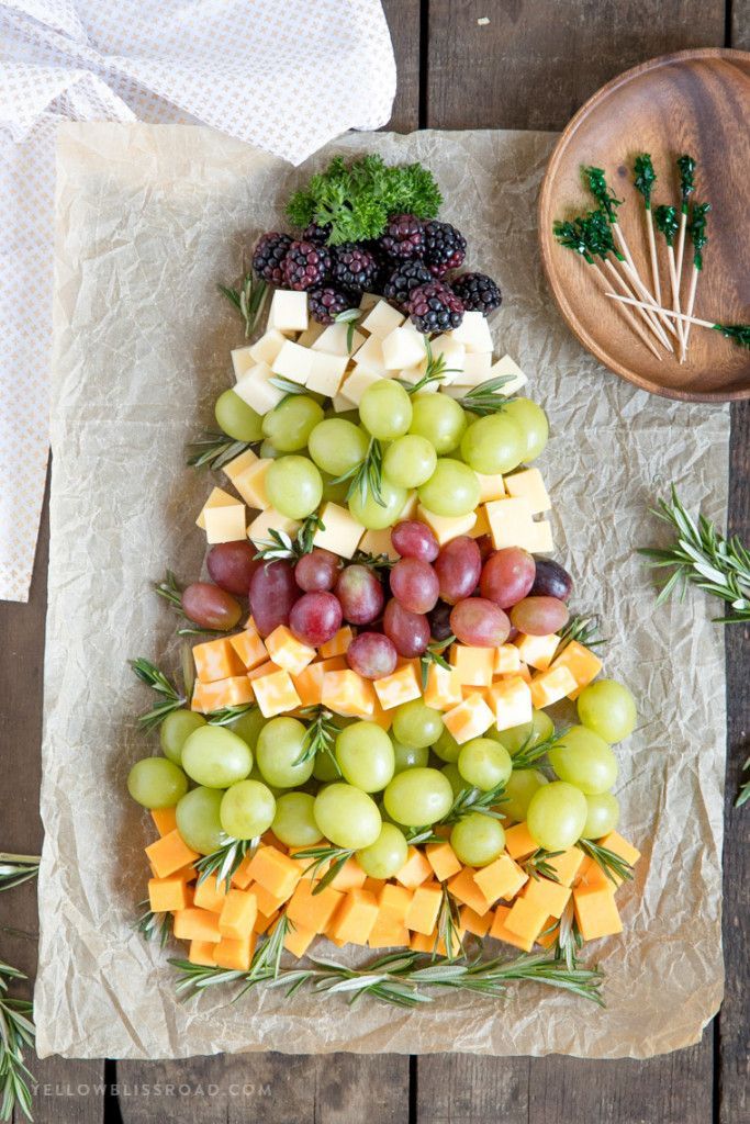 How to make a Fruit & Cheese Platter for Christmas -   15 fruit holiday Appetizers ideas