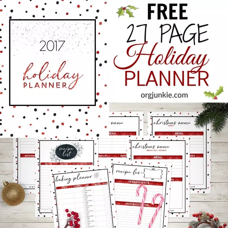 2017 FREE Holiday Planner - 27 Printables for an Organized Christmas! -   15 holiday Checklist free printables ideas