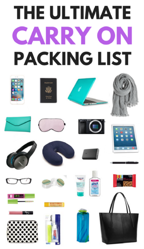 What to Pack in a Carry On Bag: The Ultimate Carry On Bag Packing List -   15 holiday Essentials carry on ideas