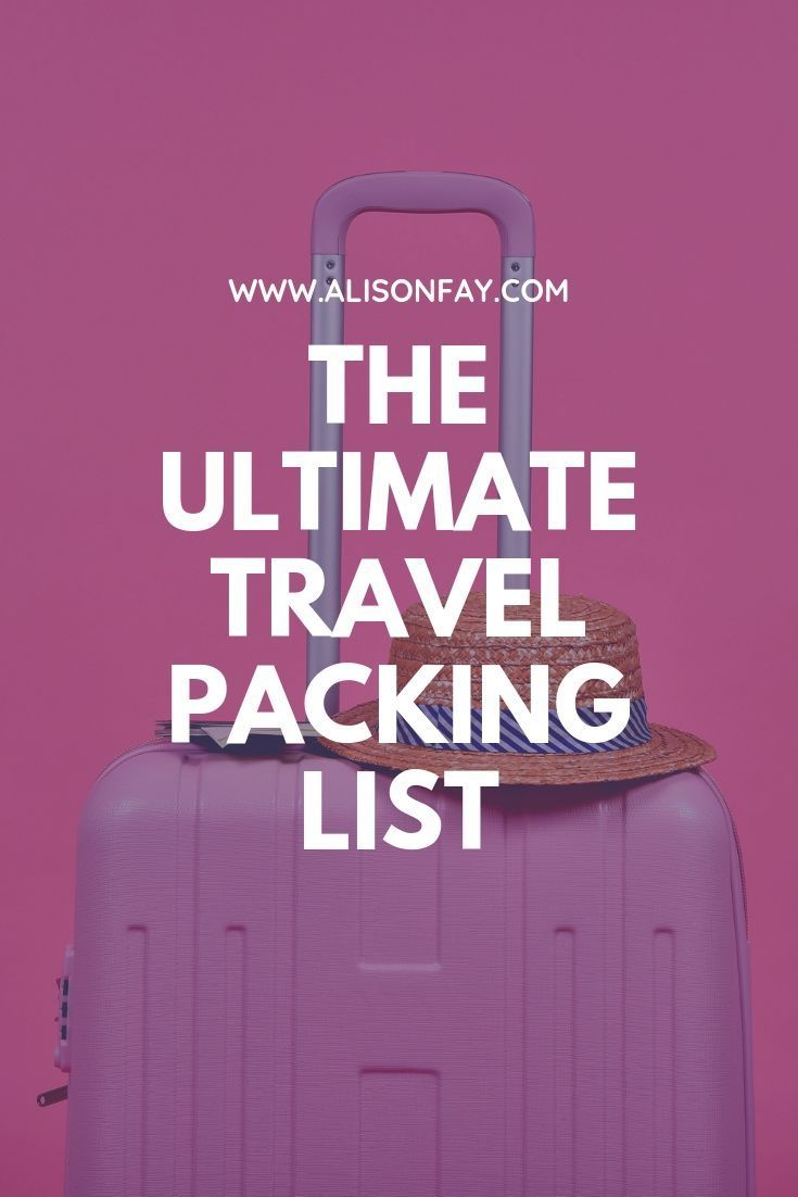The Ultimate Travel Packing list | Travel Packing Guide | Travel Essentials -   15 holiday Essentials carry on ideas