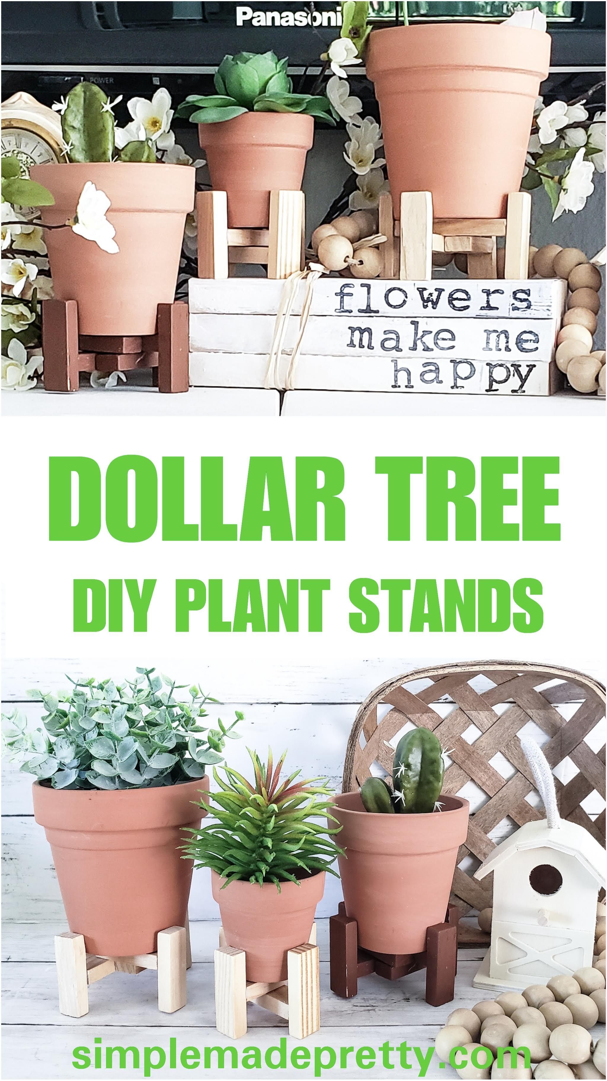 DIY Dollar Tree Plant Stands -   15 small planting Decor ideas