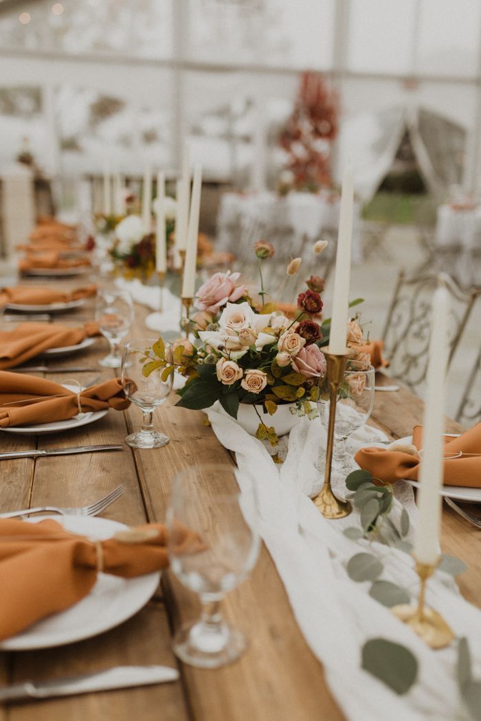 Neutral and Rust Virginia Wedding at The Market at Grelen -   15 wedding Table food ideas