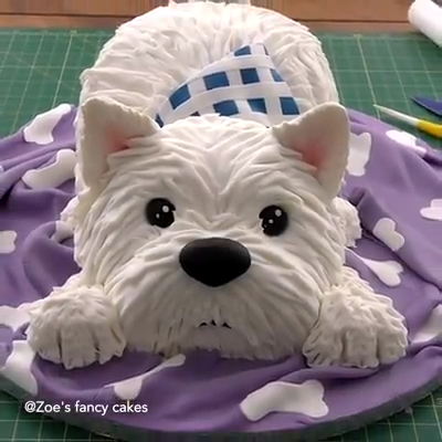 Westie Dog Cake -   16 desserts Fancy cake ideas