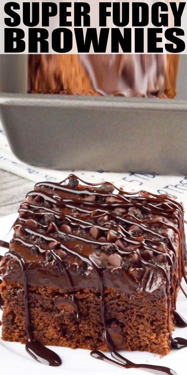 Fudgy Cake Mix Brownies -   16 desserts Fancy cake ideas