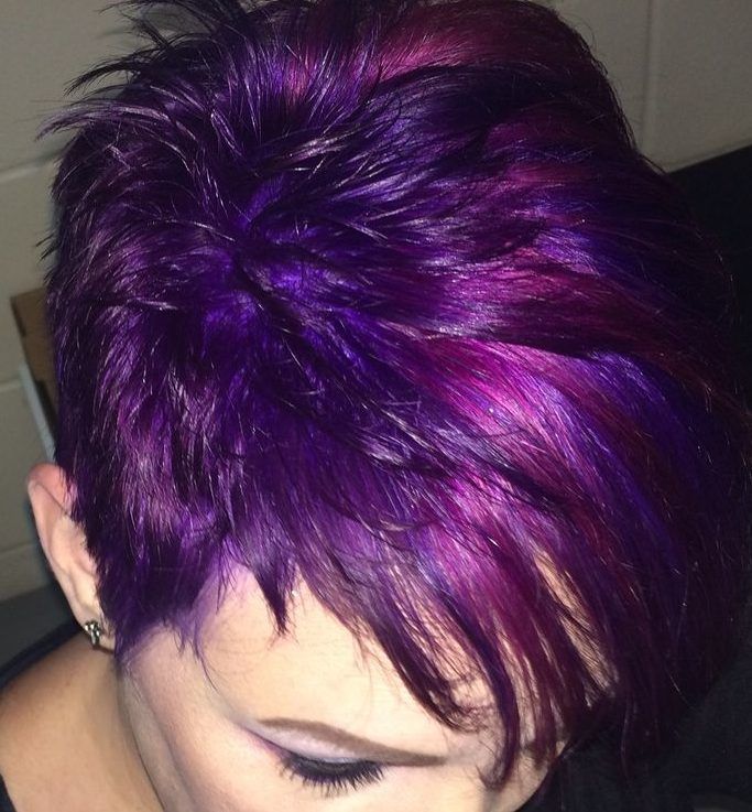 29 Trendsetting Purple Hair Color Ideas for Short Hair for a Chic Look -   16 hair Purple pixie ideas