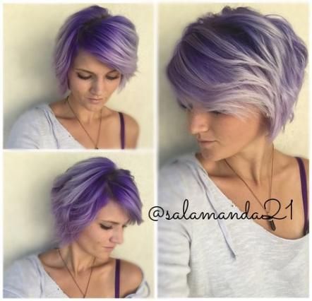 16 hair Purple pixie ideas