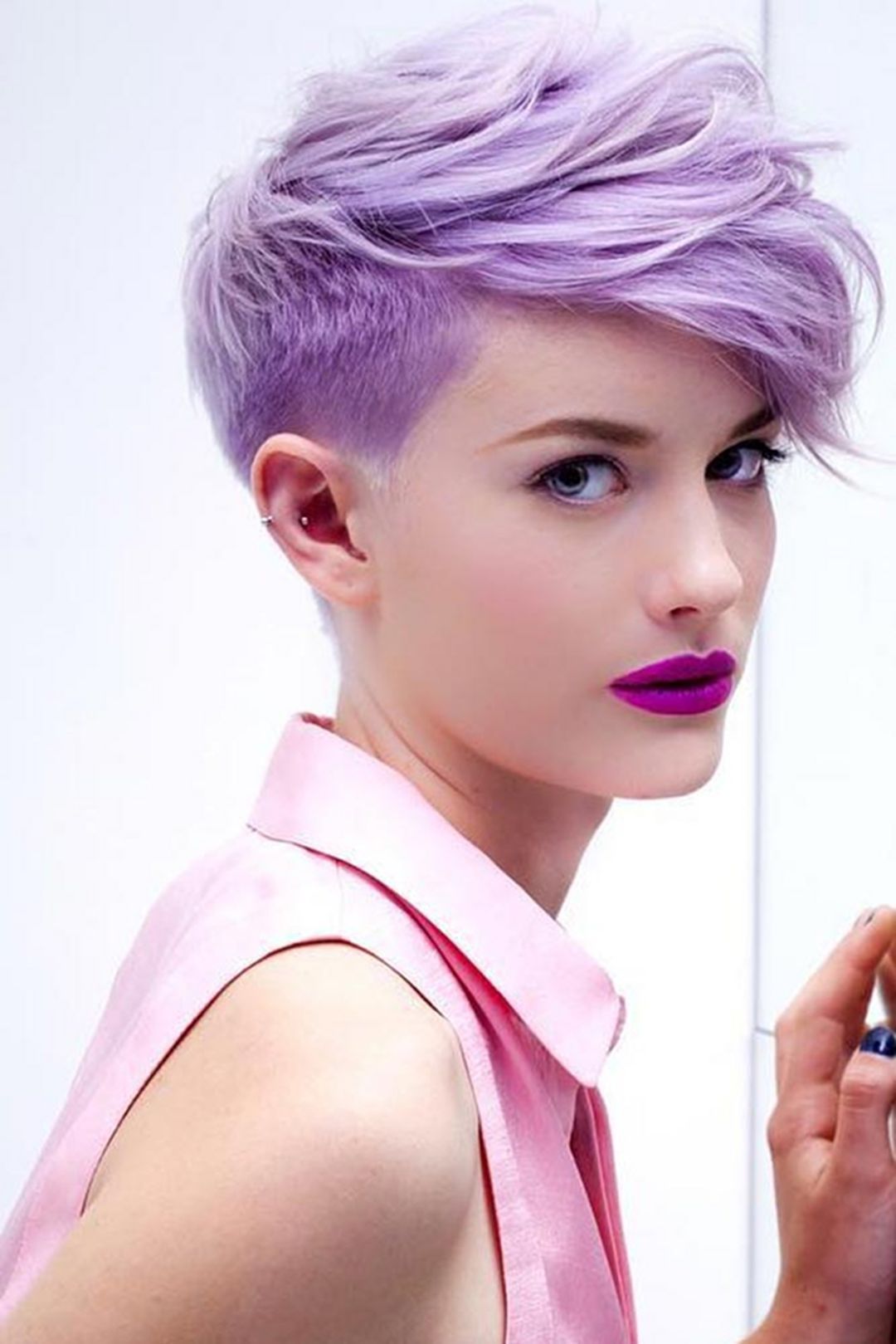 39 Cute Pixie Haircut Ideas For Women Looks More Pretty -   16 hair Purple pixie ideas