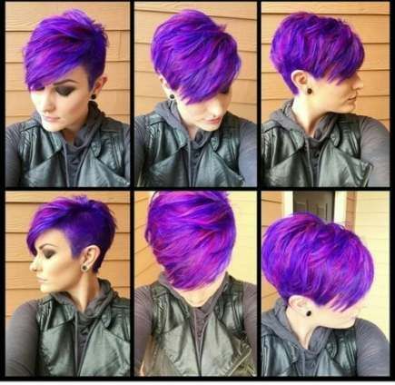 19 Ideas For Hair Purple Pixie Undercut -   16 hair Purple pixie ideas