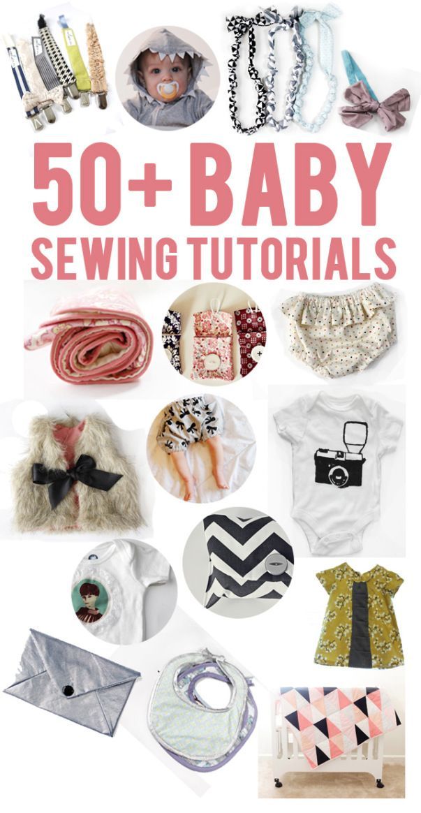 Make Your Own Baby Clothes with These 50+ Baby Sewing Tutorials -   17 diy projects Baby craft ideas