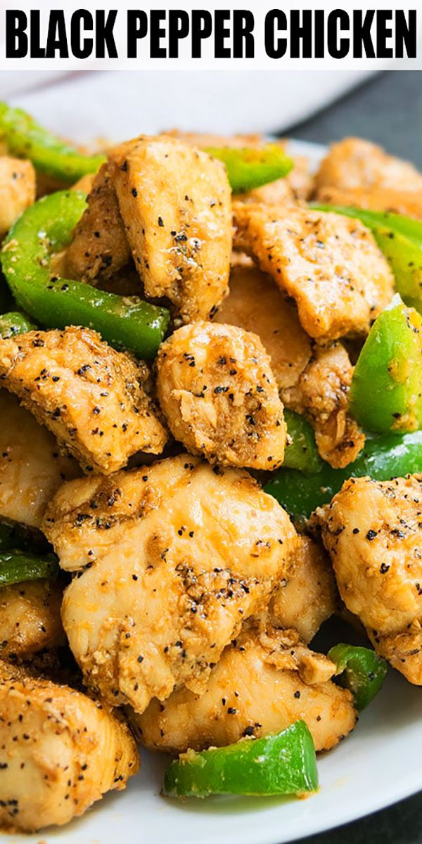 Black Pepper Chicken (One Pot) -   17 healthy recipes Lunch one pot ideas