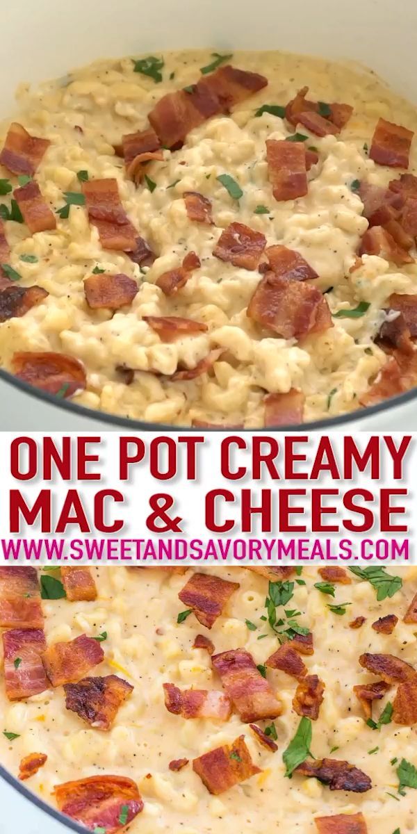 One Pot Mac and Cheese [Video] - Sweet and Savory Meals -   17 healthy recipes Lunch one pot ideas
