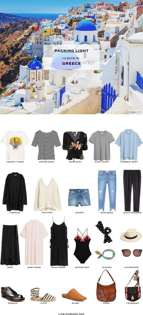 What to Pack for Greece - Packing Light -   17 holiday Packing style ideas