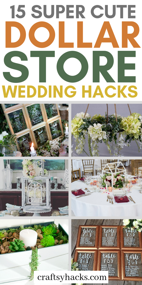 15 Super Cute Dollar Store Wedding Hacks -   17 wedding DIY unique ideas