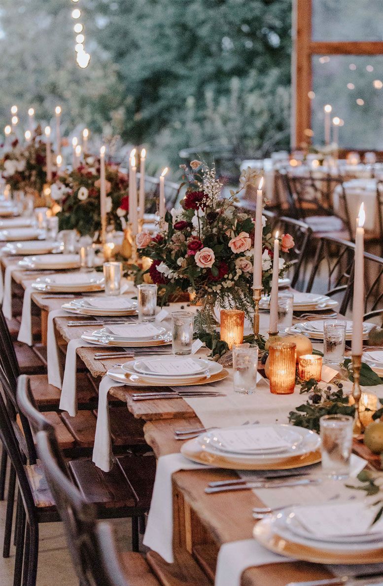 17 wedding Fall table ideas
