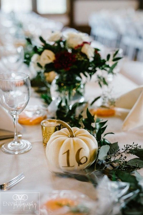 27 Inspiring Wedding Table Number Ideas for 2019 - Page 2 of 2 -   17 wedding Fall table ideas