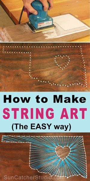 How to Make String Art (Great DIY Project for Kids) -   18 diy projects Easy string art ideas