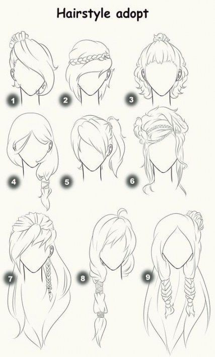 33 Ideas drawing hair female anime hairstyles -   18 hair Women drawing ideas