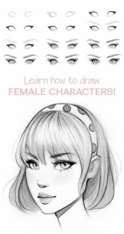 62 Trendy Hair Women Draw Sketch -   18 hair Women drawing ideas