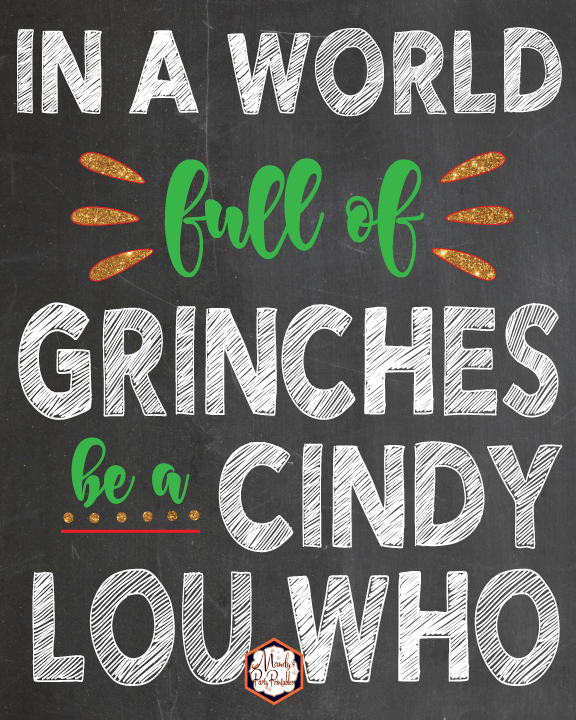 Grinch Quote: Free Christmas Printable Sign -   18 holiday Sayings parties ideas