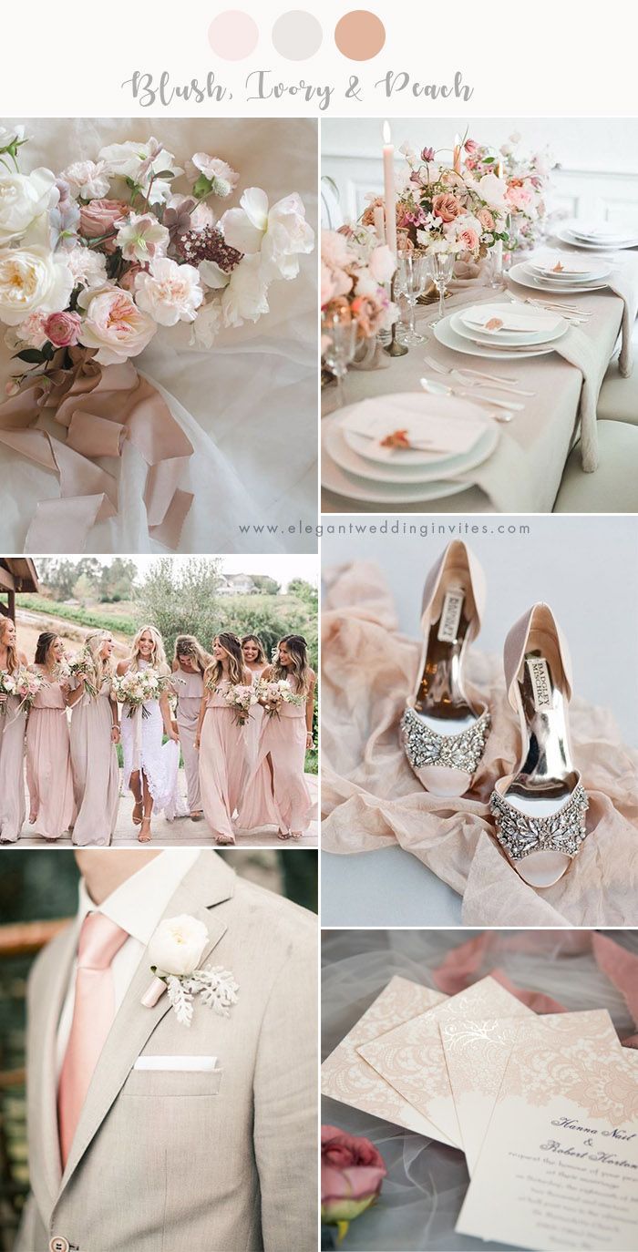 7 Stunning Wedding Color Palettes with Blush Pink -   18 wedding theme ideas