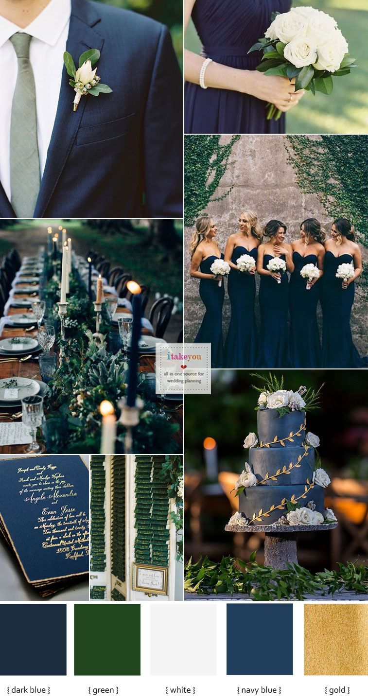 Green Navy Blue and White Wedding Ideas -   18 wedding theme ideas