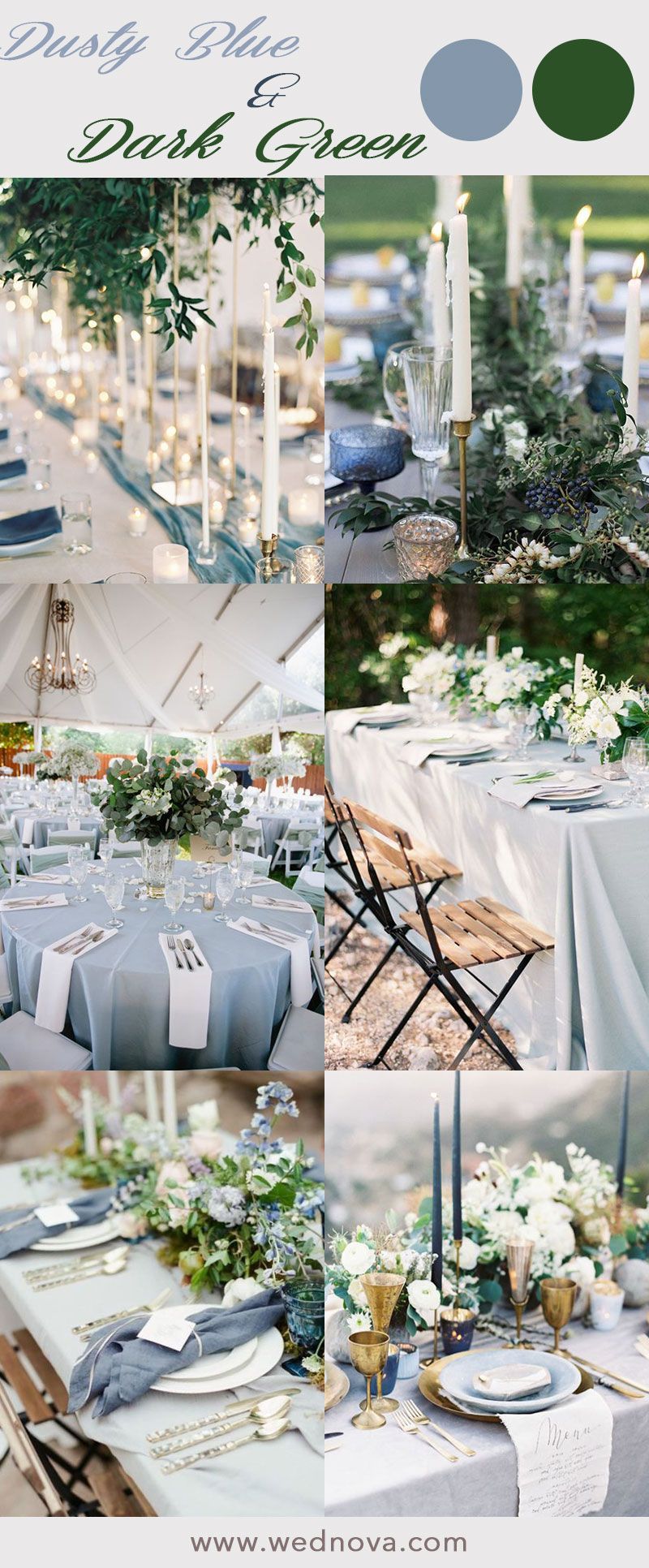 36+ AWESOME IDEAS TO HAVE A GREENERY-BASED WEDDING WITH DUSTY BLUE -   18 wedding theme ideas