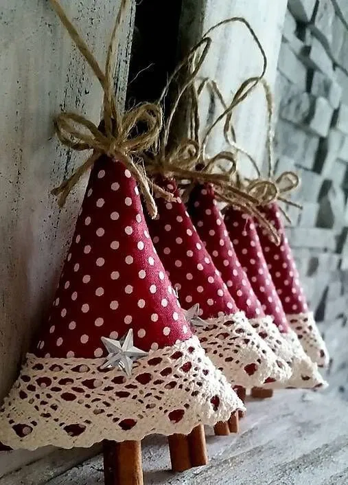 19 fabric crafts Christmas decor ideas