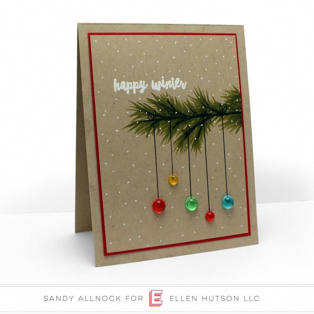 Colored Light Droplets, Essentials by Ellen Embellishments -   19 holiday Cards diy ideas