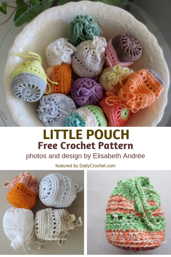 Little Pouch Free Crochet Pattern- Inexpensive, Pretty, And Quite Handy -   19 knitting and crochet Projects fun ideas