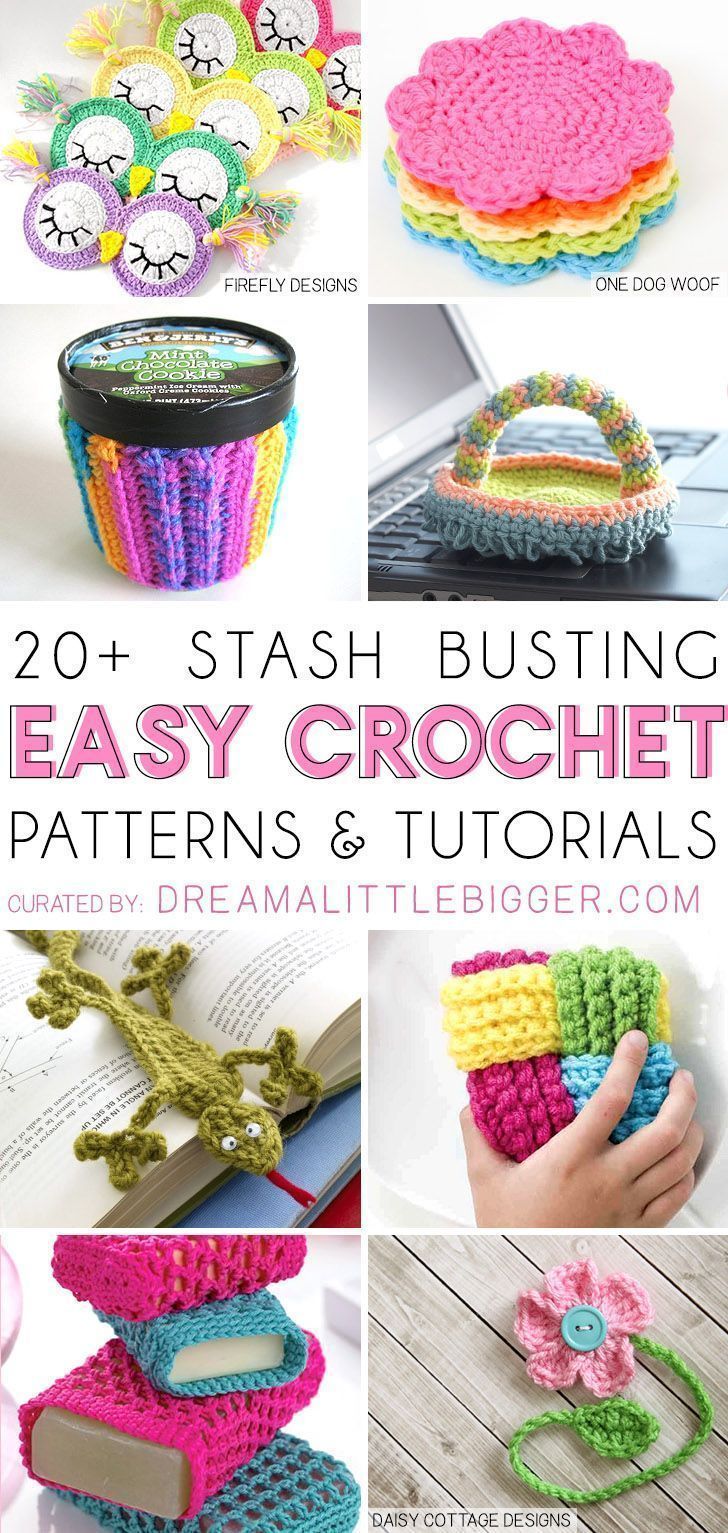 Stash Busting Crochet Projects -   19 knitting and crochet Projects fun ideas
