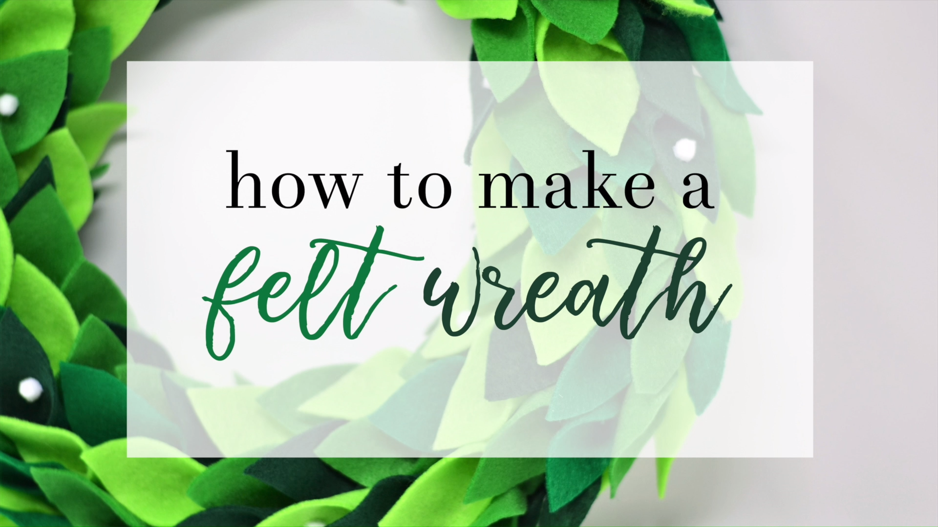 Magnolia Wreath {How to Make a DIY Felt Magnolia Wreath} -   20 fall fabric crafts Videos ideas