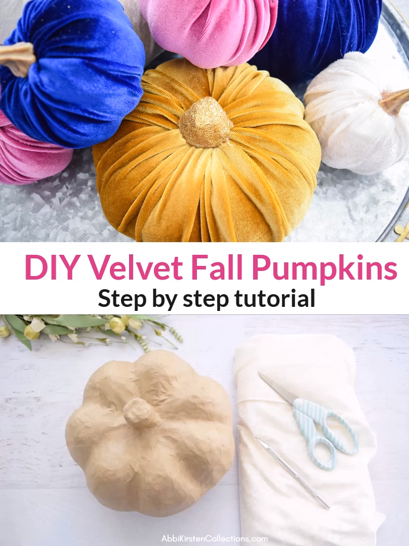 DIY Velvet Pumpkin Fall Craft -   20 fall fabric crafts Videos ideas