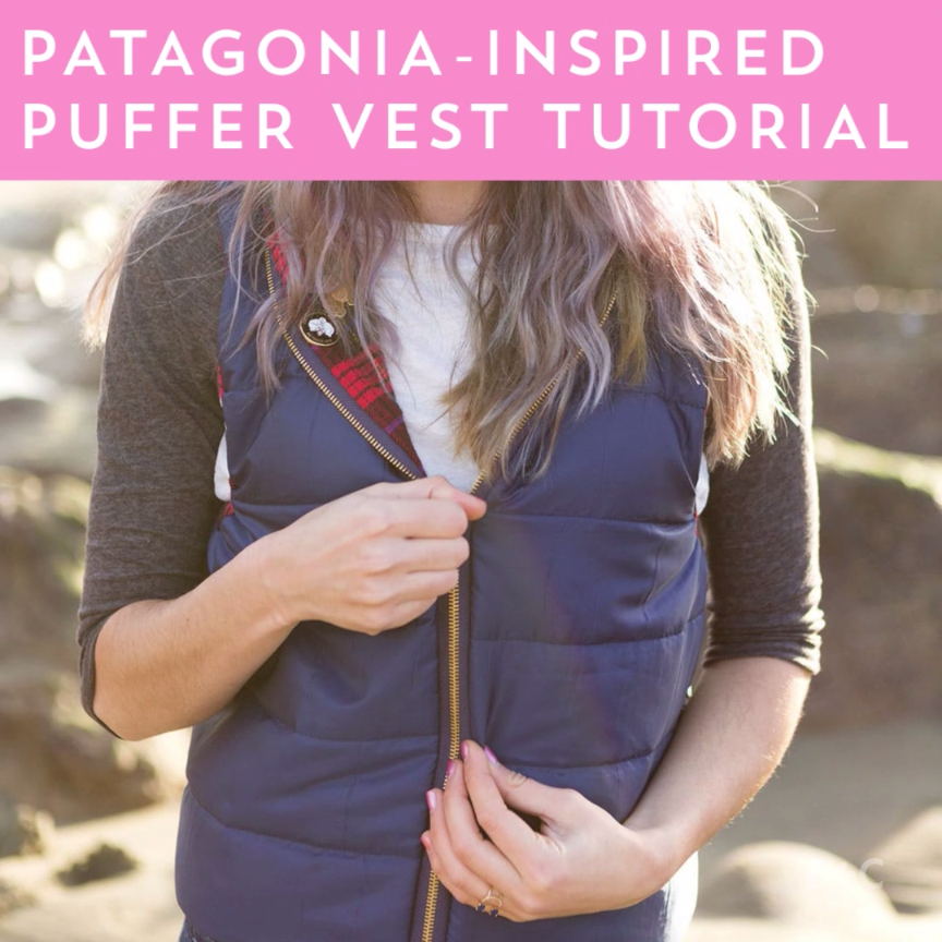 Create Your Own Patagonia-Inspired Vest With This DIY Tutorial -   20 fall fabric crafts Videos ideas