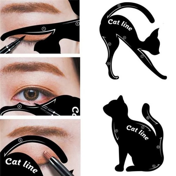 60% OFF Today>>2-in-1 Cat Eyeliner Stencil -   23 makeup Eyeliner videos ideas