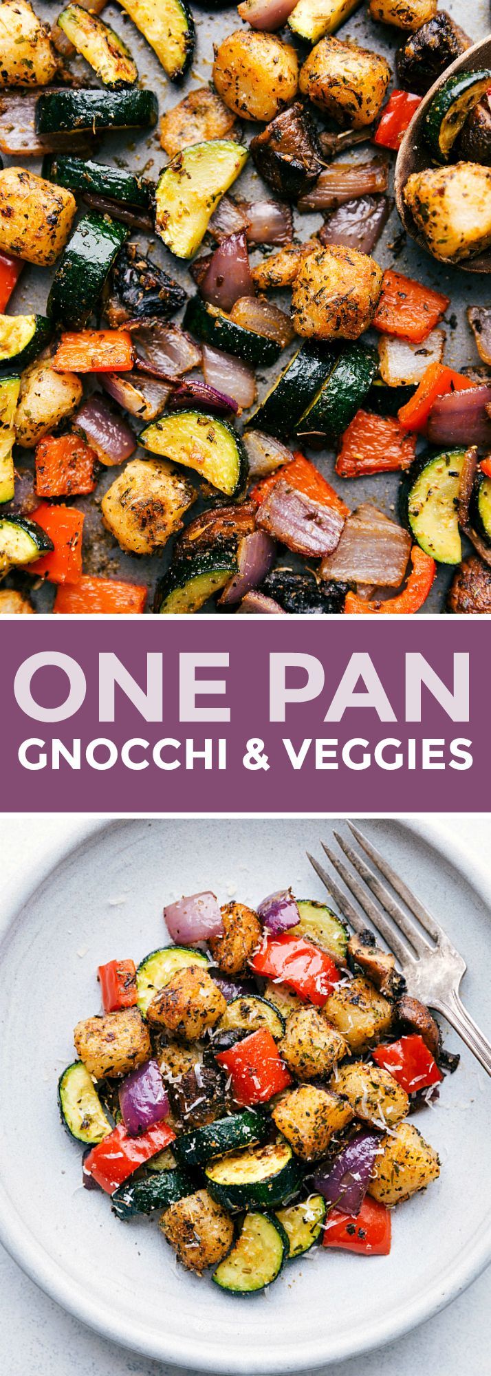 ONE PAN Baked Gnocchi & Veggies -   6 healthy recipes Vegetables oven baked ideas