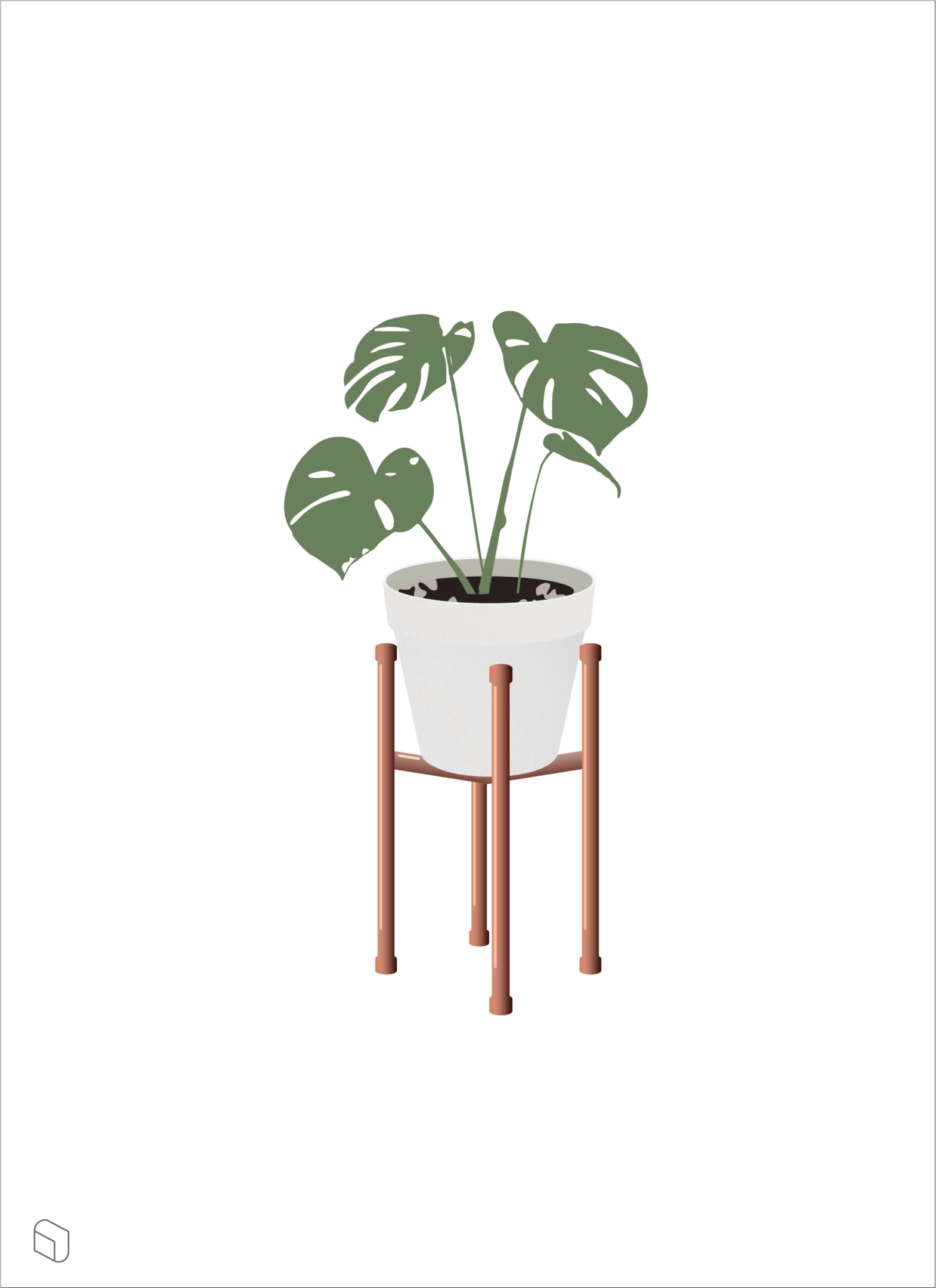 Flat Vector Indoor Plant Illustration -   6 plants Illustration png ideas