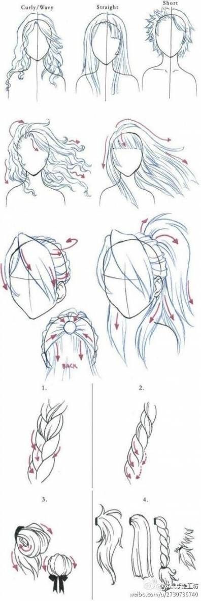 New Drawing Anime Faces Hairstyles Hair Tutorials Ideas -   7 hairstyles anime ideas