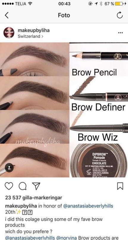 7 makeup For Beginners eyebrows ideas