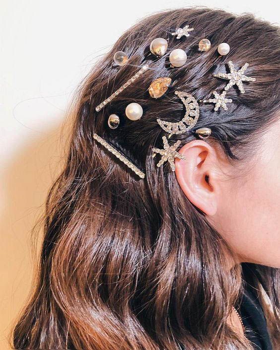 How to Style Hair Clips -   8 hair Accessories aesthetic ideas